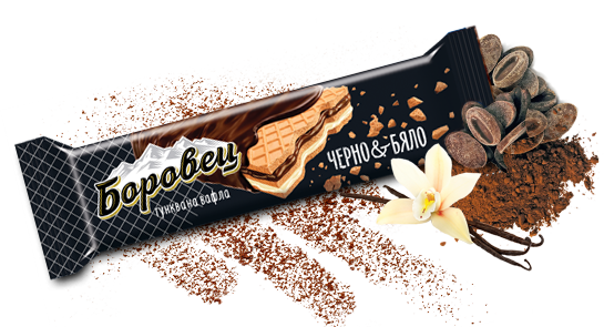 Vafli BOROVETS Cherno i Bialo 36x30G