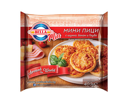 BELLA Mini Piza Shunka Bekon Gauda 15x400G