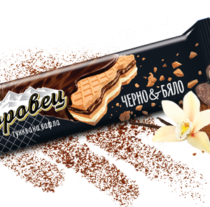 Vafli BOROVETS Cherno i Bialo 36x30G