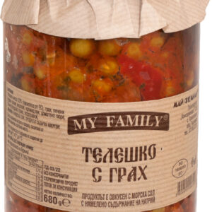 MY FAMILY Teleshko Grah/Ternera con Guisantes 680G